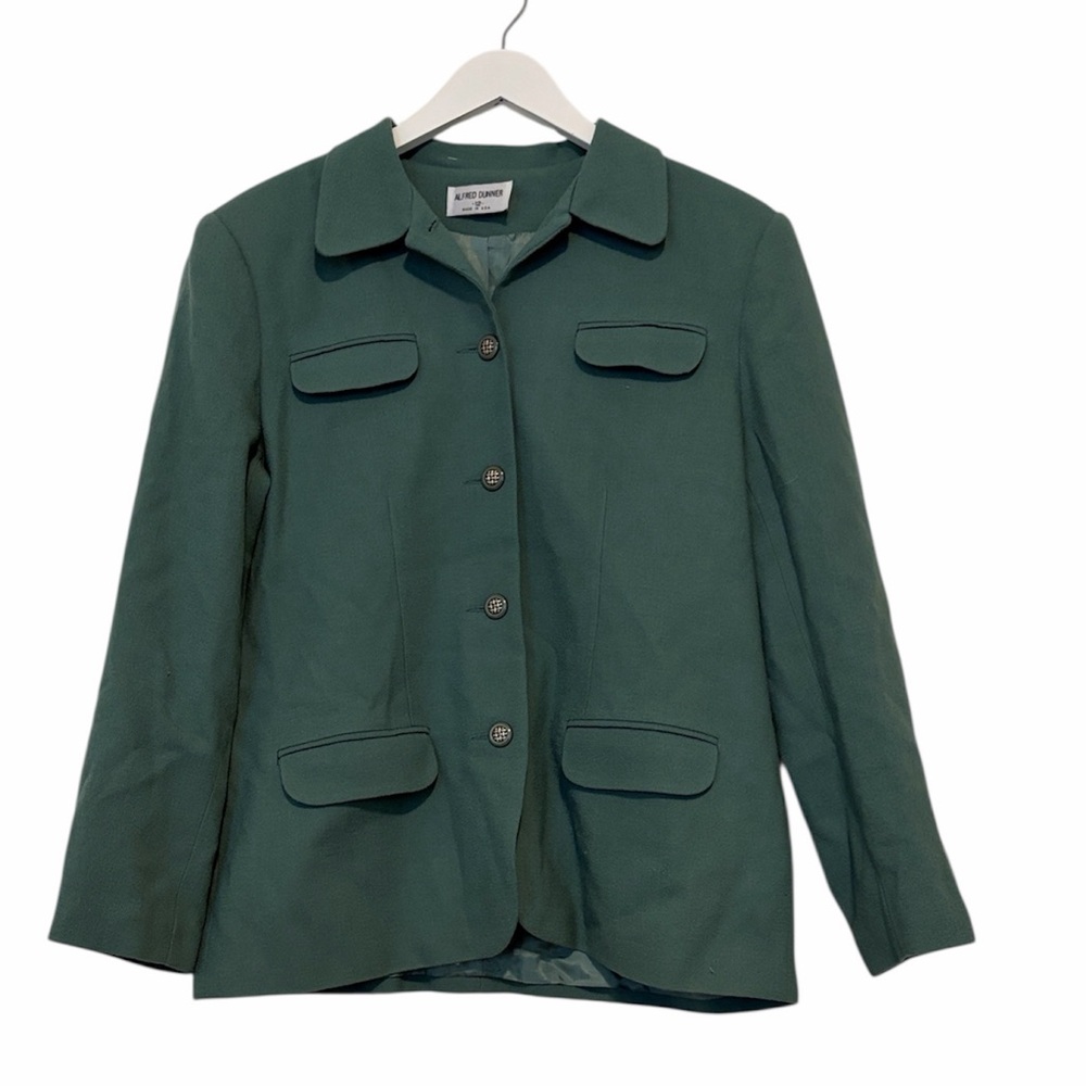 Alfred Dunner Vintage Turquoise Blazer, Size 12